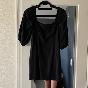 Puff Sleeve Mini Dress